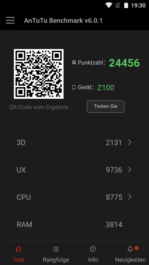 AnTuTu Benchmark Test