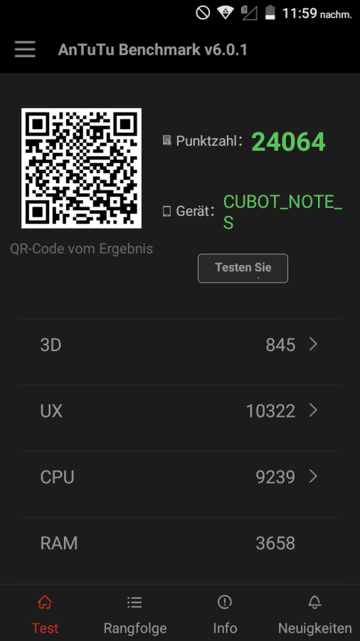 AnTuTu Benchmark Test