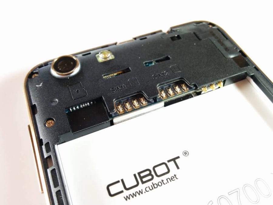 Cubot Note S Test - Rückseite des Smartphones