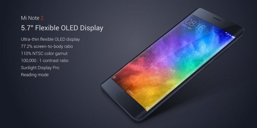 Xiaomi Mi Note 2 Curved OLED Display (2)