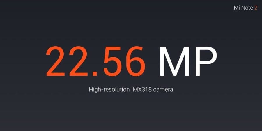 Xiaomi Mi Note 2 Sony IMX318 Bildsensor