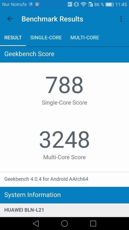 Geekbench Benchmark