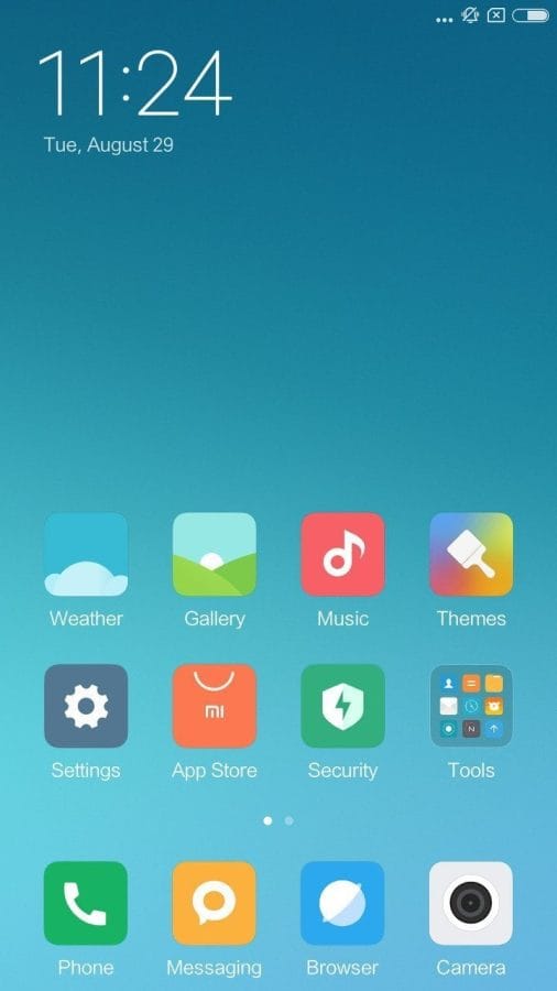 MIUI Homescreen