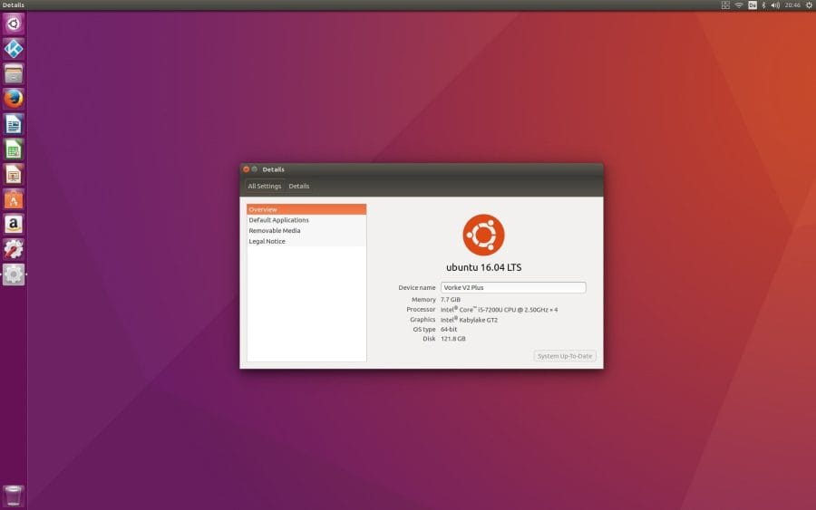 Ubuntu 16.04 auf dem Vorke V2 Plus