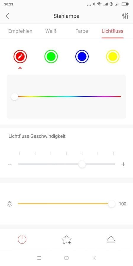 Yeelight App Effekte