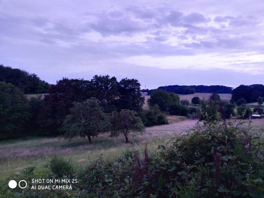 Aufnahme bei Sonnenuntergang