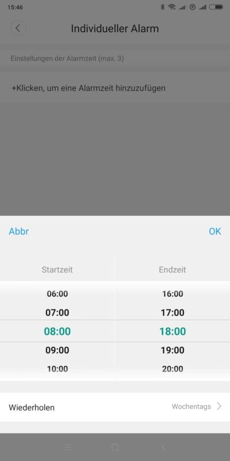 Alarm Zeitplan