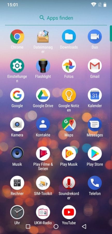 UMIDIGI Z2 Pro App Drawer