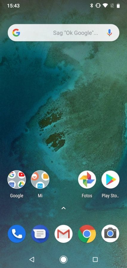 Mi A2 Lite Benutzeroberfläche Homescreen