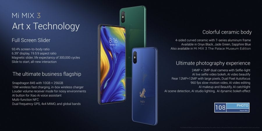 Hier kannst du das Xiaomi Mi Mix 3 kaufen.