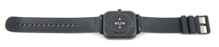 Die Rückseite der Amazfit GTS Smartwatch.