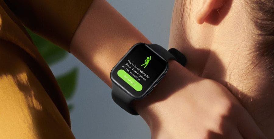 OPPO Watch Smartwatch mit Fitnessfunktionen.