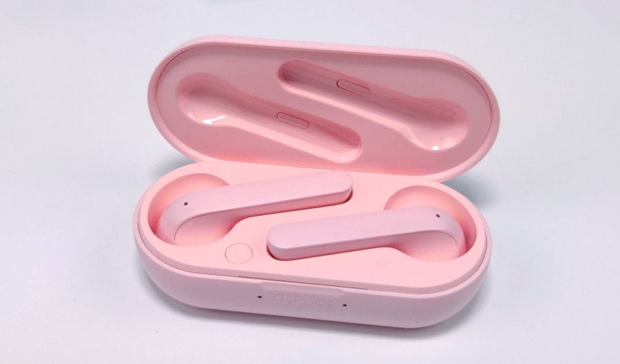 Die TicPods 2 Pro in Rosa