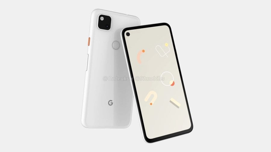 Ein Rendershot zeigt, wie das Google Pixel 4a aussehen könnte.