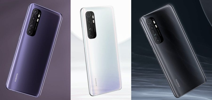 Midnight Black, Glacier White und Nebula Purple