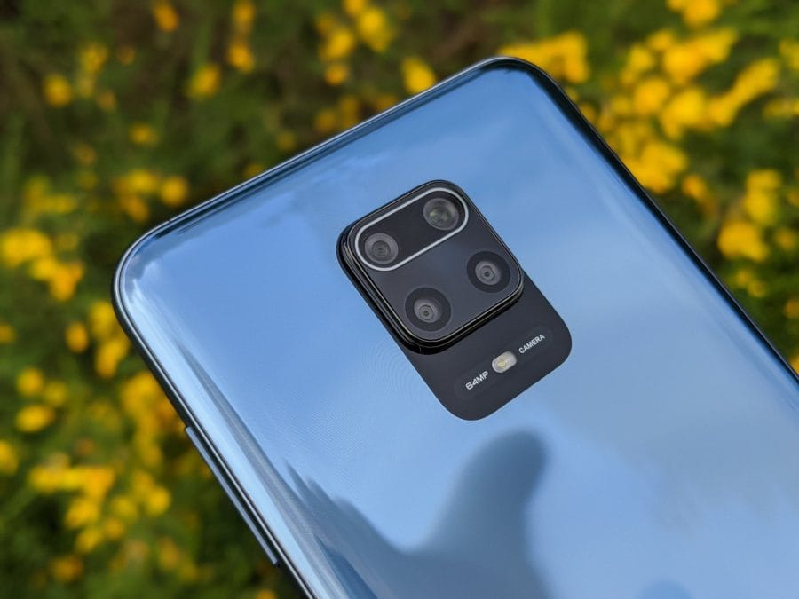 Die Quad-Kamera des Redmi Note 9 Pro.