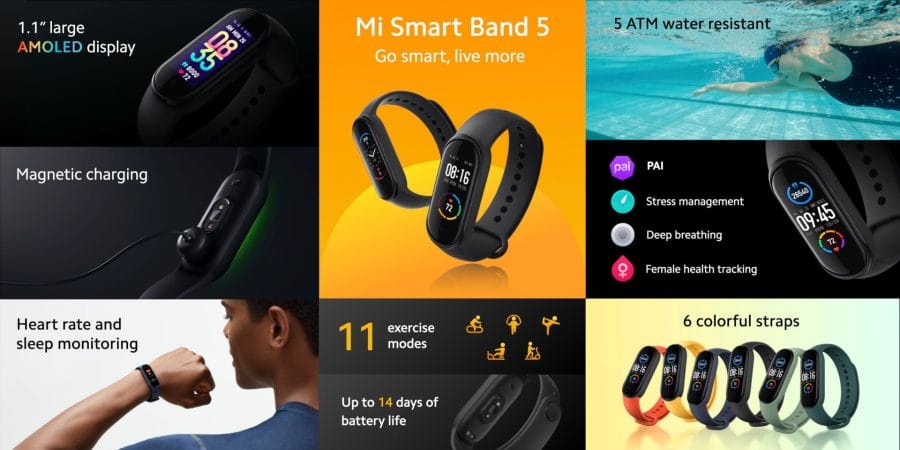 Xiaomi Mi Band 5 Global technische Daten.