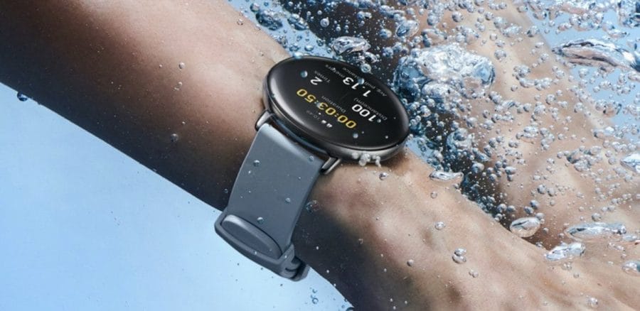 Zepp E Smartwatch auch zum Schwimmen geeignet.