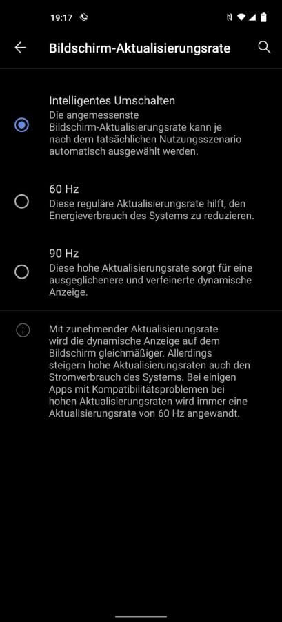 vivo X51 5G Displayeinstellungen (2)