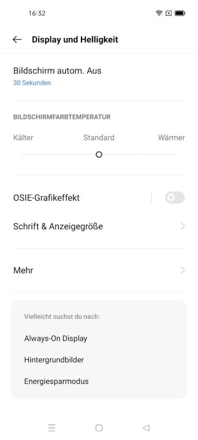 realme 8 Pro Display Einstellungen (2)