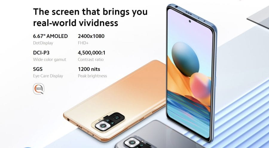 Redmi Note 10 Pro AMOLED Display