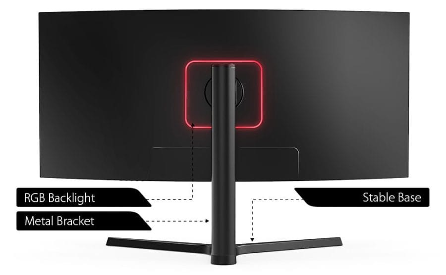 BlitzWolf BW-GM3 Gaming Monitor Rückseite