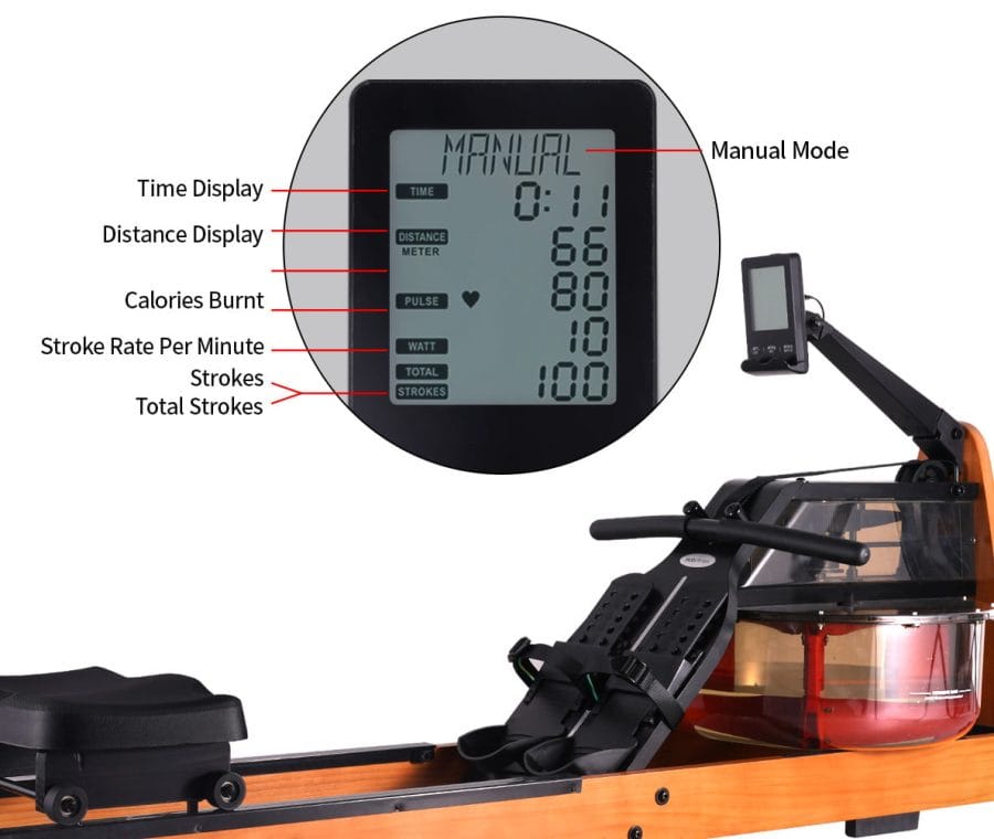 Mobifitness Rudermaschine mit Wassertank