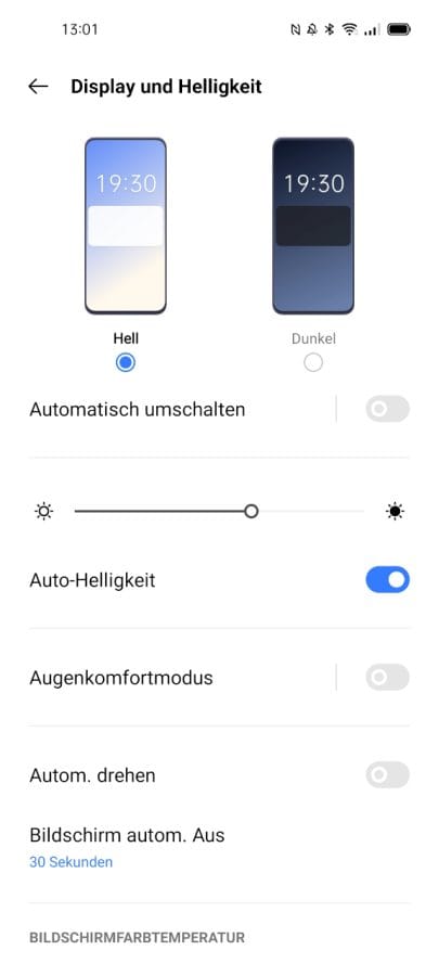 realme GT Displayeinstellungen (1)