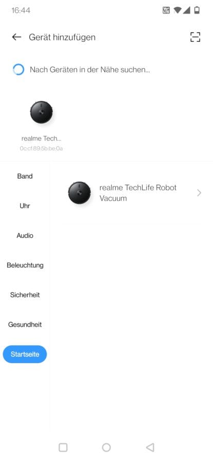 realme Saugroboter realme Link App Einrichtung (1)