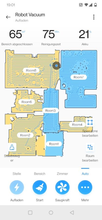 realme Saugroboter realme Link App Raumkarte (1)