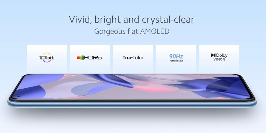 Xiaomi 11 Lite 5G NE AMOLED Display Features