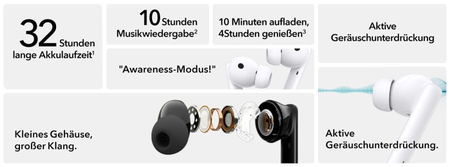 HONOR Earbuds 2 Lite Spezifikationen Übersicht