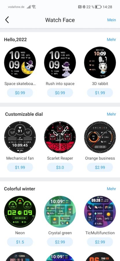 Mobvoi App Watchface-Store