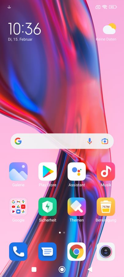 MIUI 13 Homescreen