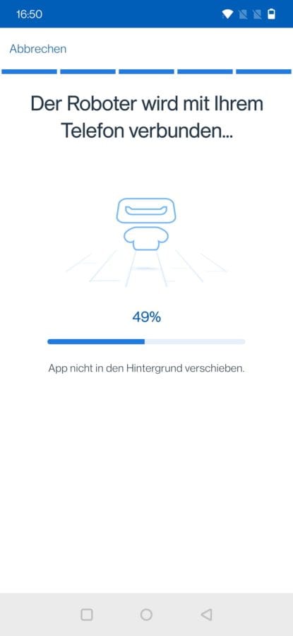 ECOVACS HOME Verbindungsaufbau