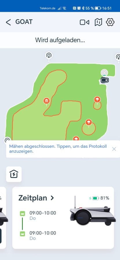 ECOVACS GOAT G1 App Zeitplan (1)