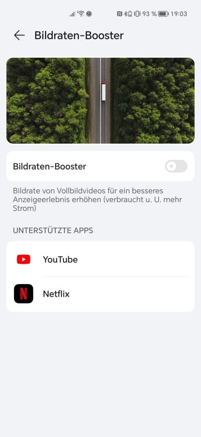 HONOR Magic 5 Pro Bildraten-Booster