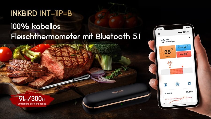 INKBIRD INT-11P-B Bluetooth Reichweite