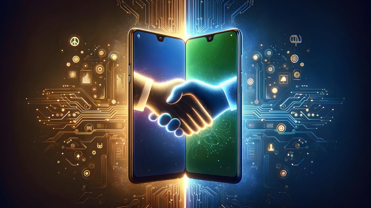 OPPO und Nokia zwei Smartphones reichen sich die Hand und einigen sich