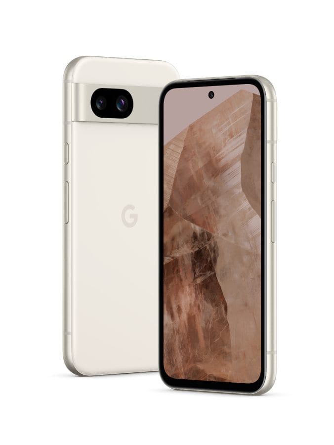 Google Pixel 8a in der Farbe Porcelain