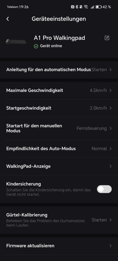 KS Fit App Einstellungen