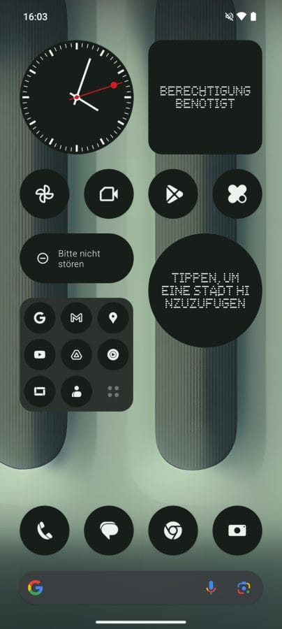 Nothing OS 2.6 Homescreen