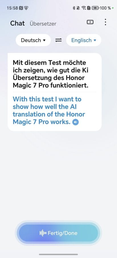 HONOR MagicOS 9 KI Übersetzung