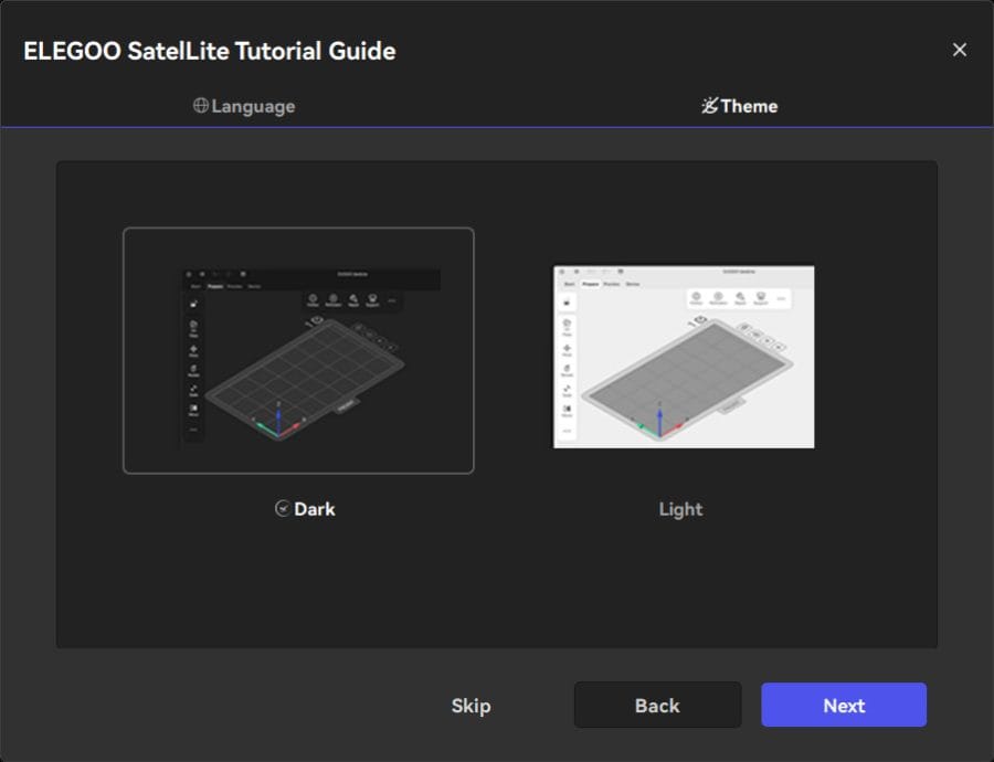 ELEGOO SatelLite Tutorial Theme